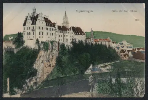 AK Sigmaringen, Partie mit dem Schloss