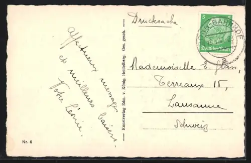 AK Bonn, Blick auf die Rheinbrücke