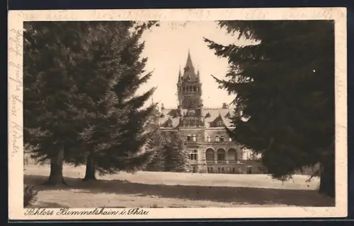 AK Hummelshain i. Thür., Blick auf das Schloss