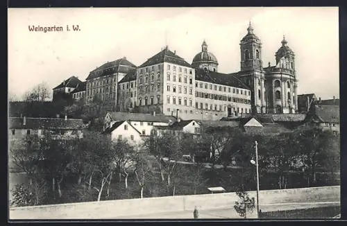 AK Weingarten i. W., Blick zum Kloster