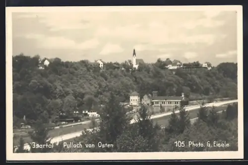 AK Pullach /Isartal, Teilansicht von Osten