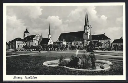 AK Altötting, auf dem Kapellplatz