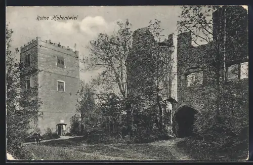 AK Hohentwiel, Blick zur Ruine