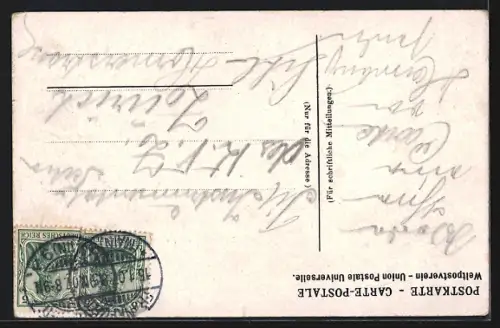 AK Mainz, Christuskirche mit Strassenpartie