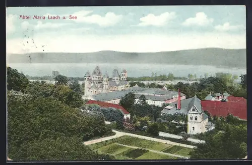 AK Maria Laach, Abtei Maria Laach und See