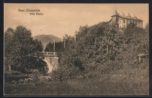 AK Bayr. Eisenstein, Villa Pfeifer