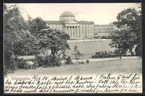 AK Wilhelmshöhe, Blick zum Schloss