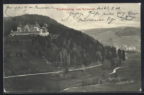 AK Todtmoos /bad. Schwarzw., Anwesen am Berghang