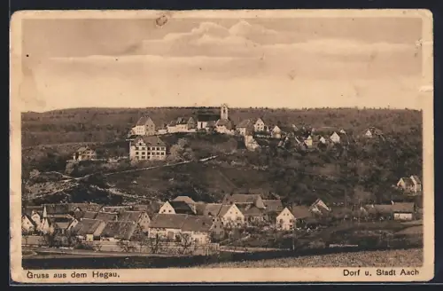 AK Aach /Hegau, Dorfpanorama