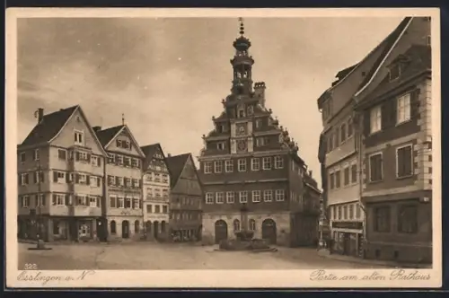 AK Esslingen a. N., Partie am alten Rathaus