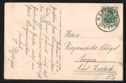 AK Rottweil a. N., Partie am Neckar