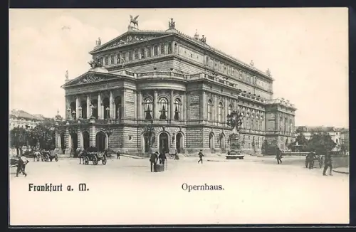 AK Frankfurt a. M., Opernhaus