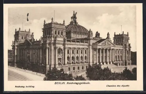 AK Berlin-Tiergarten, Reichstagsgebäude