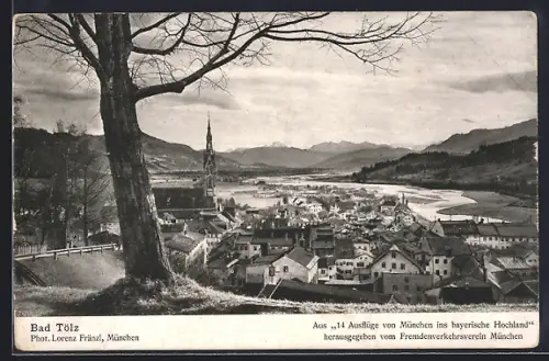 AK Bad Tölz, Ortsansicht mit Kirche