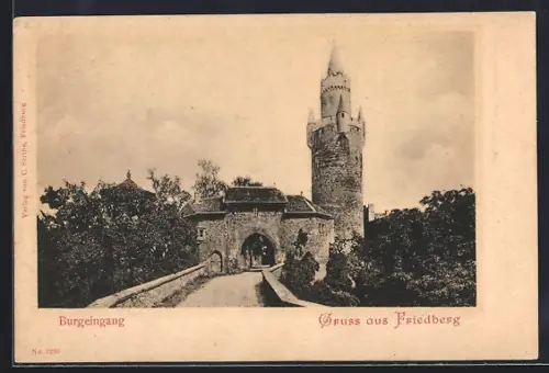 AK Friedberg / Hessen, Burgeingang