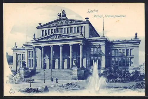 AK Berlin, Königl. Schauspielhaus, Gendarmenmarkt
