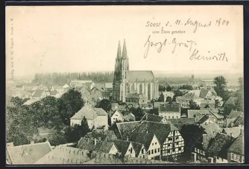 AK Soest, Blick vom Dom