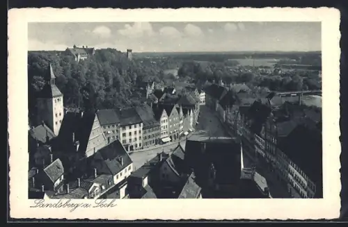 AK Landsberg am Lech, Altstadt, Stadtmauer, Schloss
