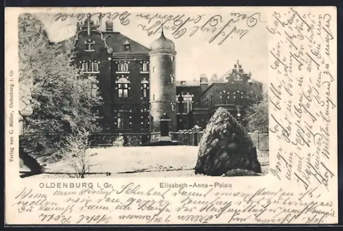 AK Oldenburg i. Gr., Elisabeth-Anna-Palais