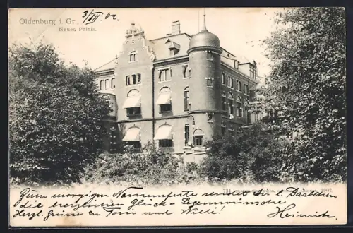 AK Oldenburg i. Gr., Neues Palais