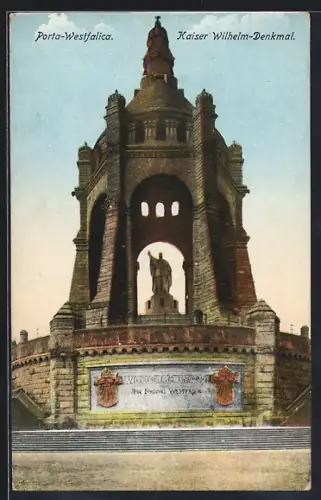 AK Porta-Westfalica, Kaiser Wilhelm-Denkmal