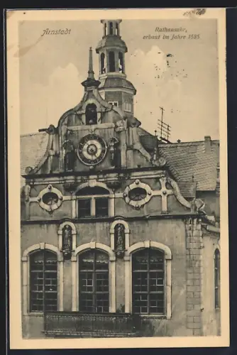 AK Arnstadt, Rathausuhr, Erbaut 1585