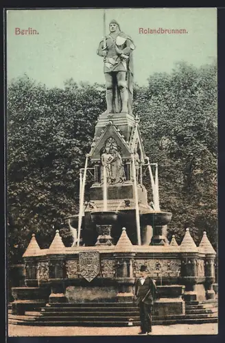 AK Berlin-Tiergarten, Rolandbrunnen