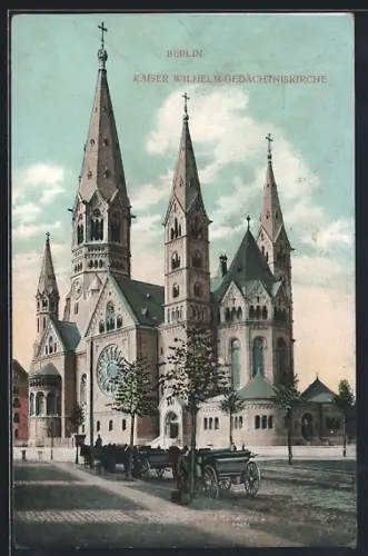 AK Berlin-Charlottenburg, die Kaiser Wilhelm-Gedächtniskirche