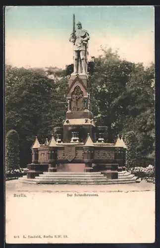AK Berlin-Tiergarten, Rolandbrunnen