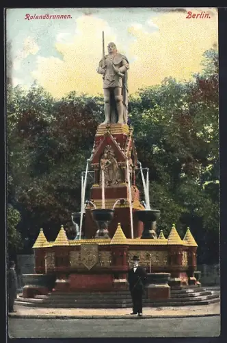 AK Berlin-Tiergarten, Rolandbrunnen