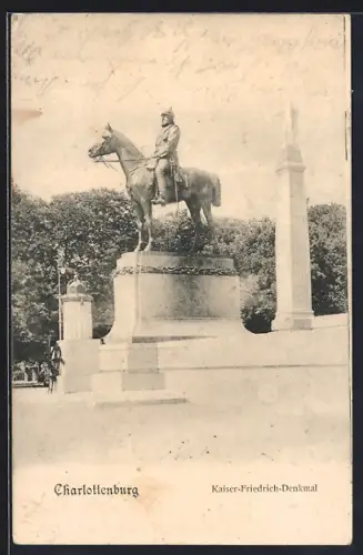 AK Berlin-Charlottenburg, Kaiser-Friedrich-Denkmal