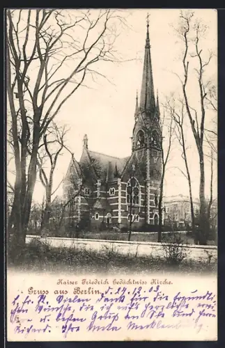 AK Berlin-Tiergarten, Kaiser Friedrich Gedächtnis-Kirche