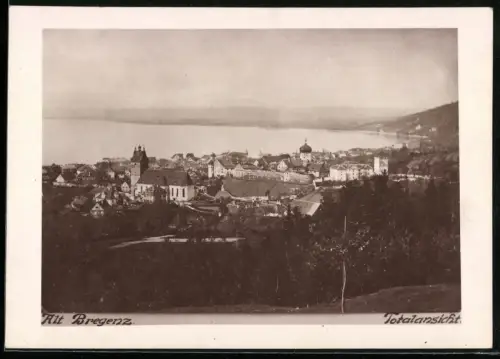 Fotografie unbekannter Fotograf, Ansicht Alt Bregenz, Totalansicht