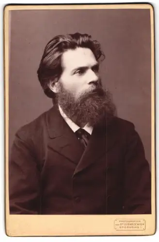 Fotografie Dr. Szekeley, Wien, Alexander Strakosch, österr. Theaterschauspieler und Rezitator