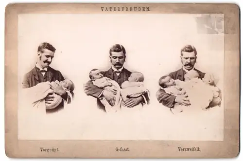 Fotografie S. B. Farren ans Son, New York, Vaterfreuden, Vater wird immer überforderter mit seinen Kindern