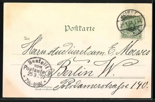 Lithographie Porträt von Kaiser Wilhelm I., Kaiserproklamation