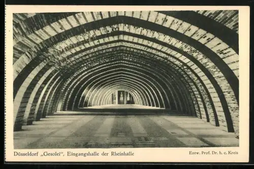 AK Düsseldorf, Grosse Ausstellung Gesolei 1926, Eingangshalle der Rheinhalle