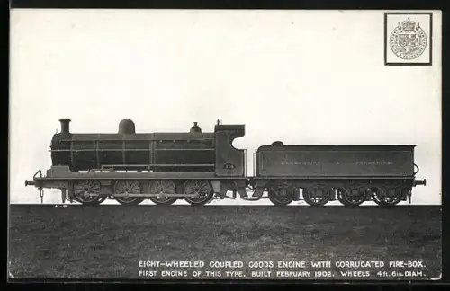 AK Englische Eisenbahn, Lokomotive No. 114 der Lancashire & Yorkshire