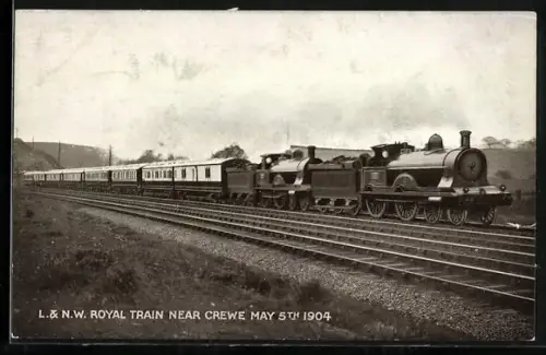 AK London & North Western Railway, Royal Train near Crewe 1904