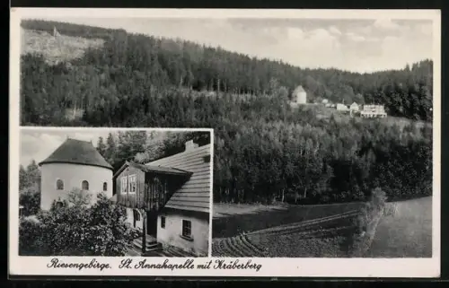 AK Arnsdorf, St. Annakapelle mit Kräberberg