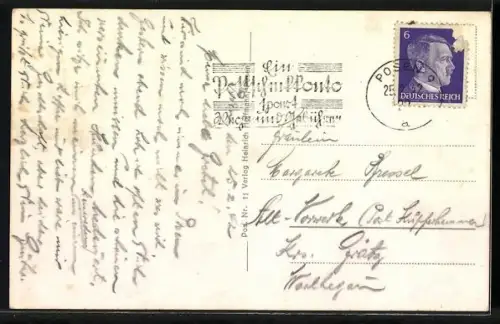 AK Posen / Poznan, Strassenpartie an der Paulikirche, Passanten