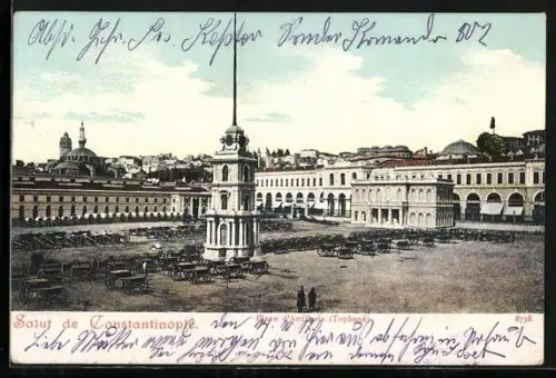 AK Constantinople, Place d'Artillerie
