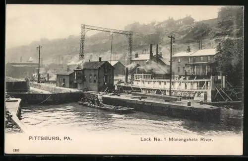 AK Pittsburg, PA, Monongahela Pier, Lock No. 1