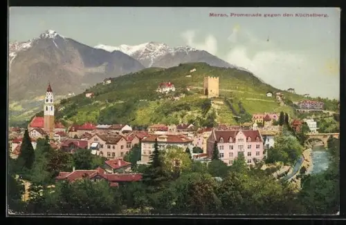 AK Meran, Promenade gegen den Küchelberg