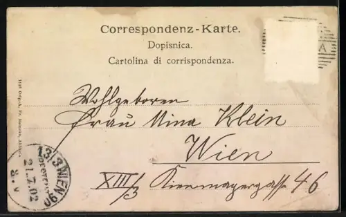 AK Abbazia, Madonna im Mondenschein