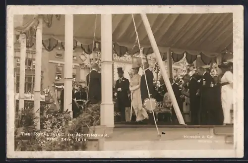 AK Nottingham, Royal Visit 1914