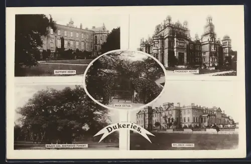 AK Dukeries, Rufford Abbey, Thoresby House, Major Oak, Sherwood Forest, Welbeck Abbey