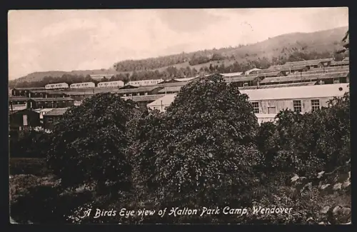 AK Wendover, Birds Eye View of Halton Park Camp