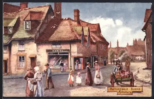 Künstler-AK Aylesbury, Panorama