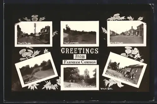 AK Farnham Common, Avenue, Village, Common, Farnham Royal